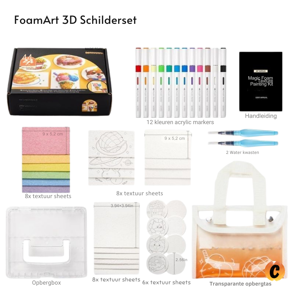 FoamArt Set– Laat je tekeningen tot leven komen