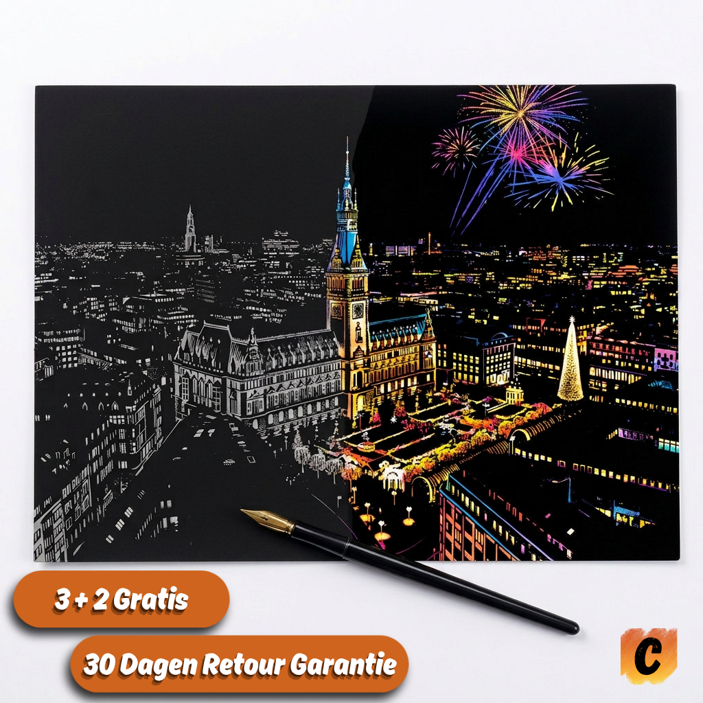 ScratchGlow: Maak een kunstwerk dat je aan de muur hangt | 3+2 Gratis
