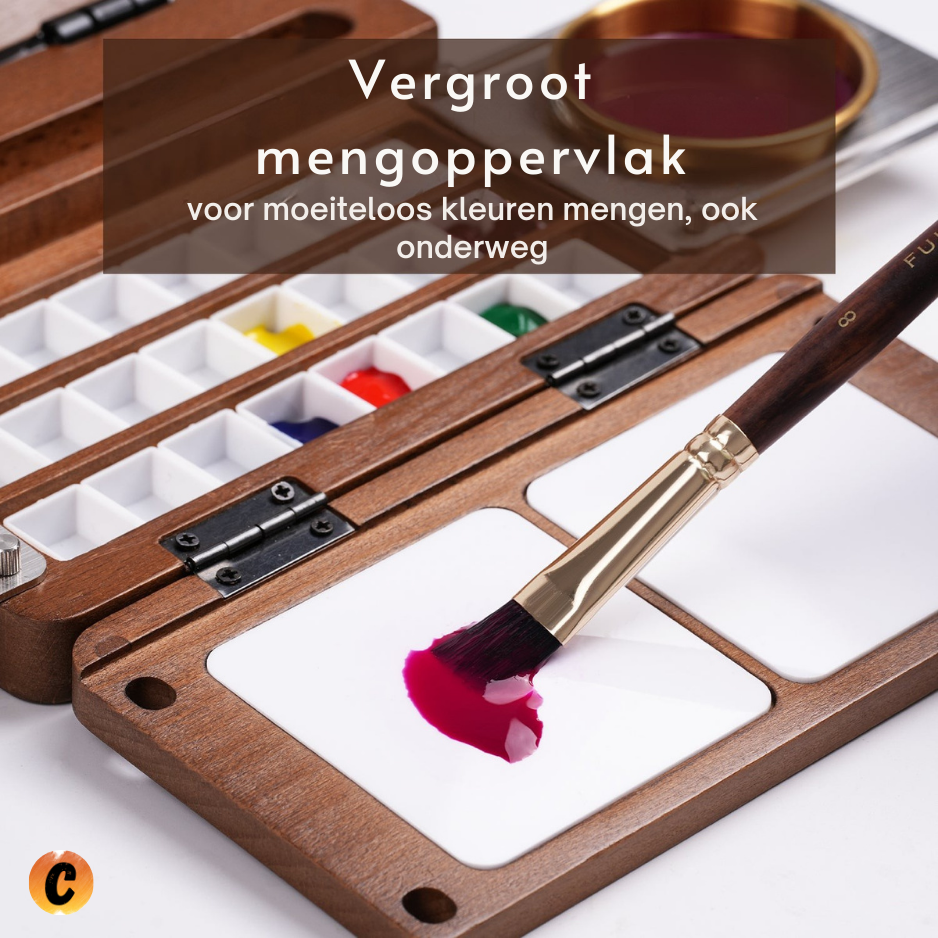 CREARO Outdoor Aquarelset - Overal luxe kunnen schilderen