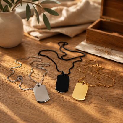 Ketting ID - Geef een zelf-gegraveerde hanger kado