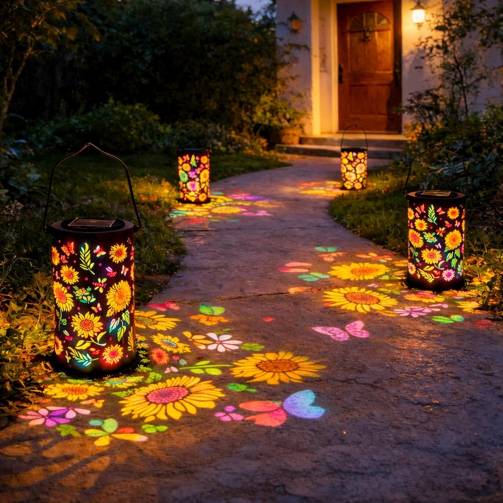 FlowerGlow Tuinlantaarn – Toverachtige Sfeer in Jouw Tuin, Elke Avond Opnieuw