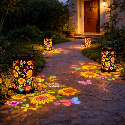 FlowerGlow Tuinlantaarn – Toverachtige Sfeer in Jouw Tuin, Elke Avond Opnieuw