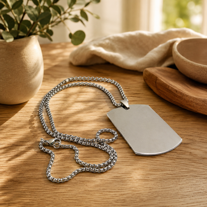 Ketting ID - Geef een zelf-gegraveerde hanger kado