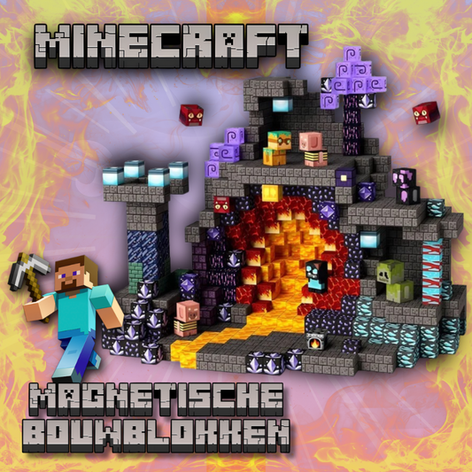 MinecraftMagnet Blokken - De game in het echt ervaren  - 100 stuks