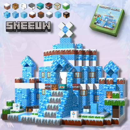MinecraftMagnet Blokken - De game in het echt ervaren  - 100 stuks