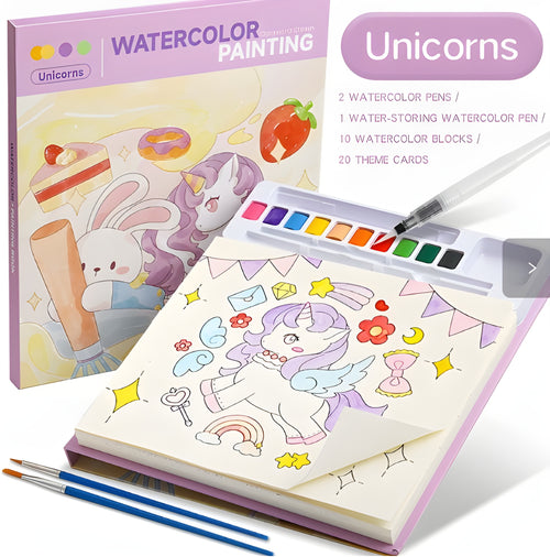 Aquarel voor kleintjes - Knoeivrij, wél verfpret