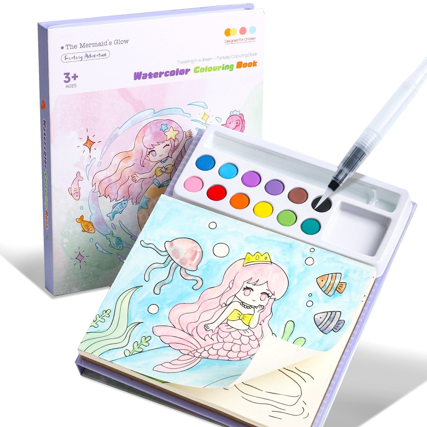 Aquarel voor kleintjes - Knoeivrij, wél verfpret