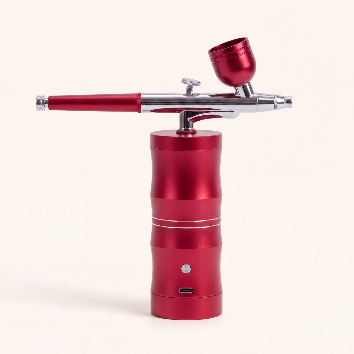Draadloze airbrush in rood