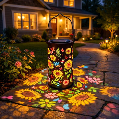 FlowerGlow Tuinlantaarn – Toverachtige Sfeer in Jouw Tuin, Elke Avond Opnieuw