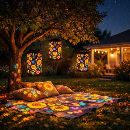 FlowerGlow Tuinlantaarn – Toverachtige Sfeer in Jouw Tuin, Elke Avond Opnieuw