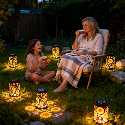 FlowerGlow Tuinlantaarn – Toverachtige Sfeer in Jouw Tuin, Elke Avond Opnieuw